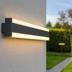 Applique Da Esterno-Selezionato da Mazzolaluce Applique anti corrosione da esterno led antracite ip54