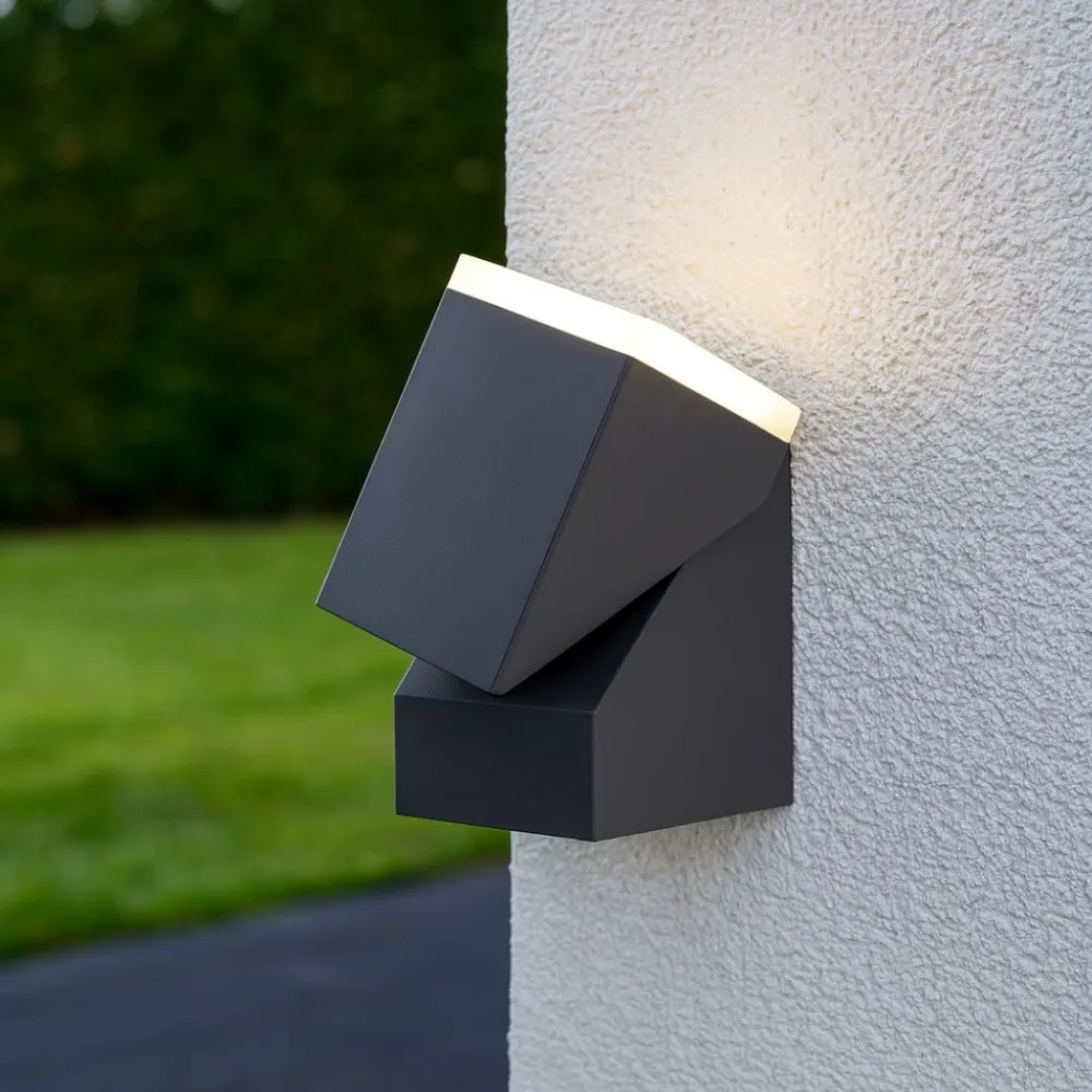 Applique Da Esterno-Selezionato da Mazzolaluce Applique antracite da esterno orientabile led 3000k ip54 anti corrosione