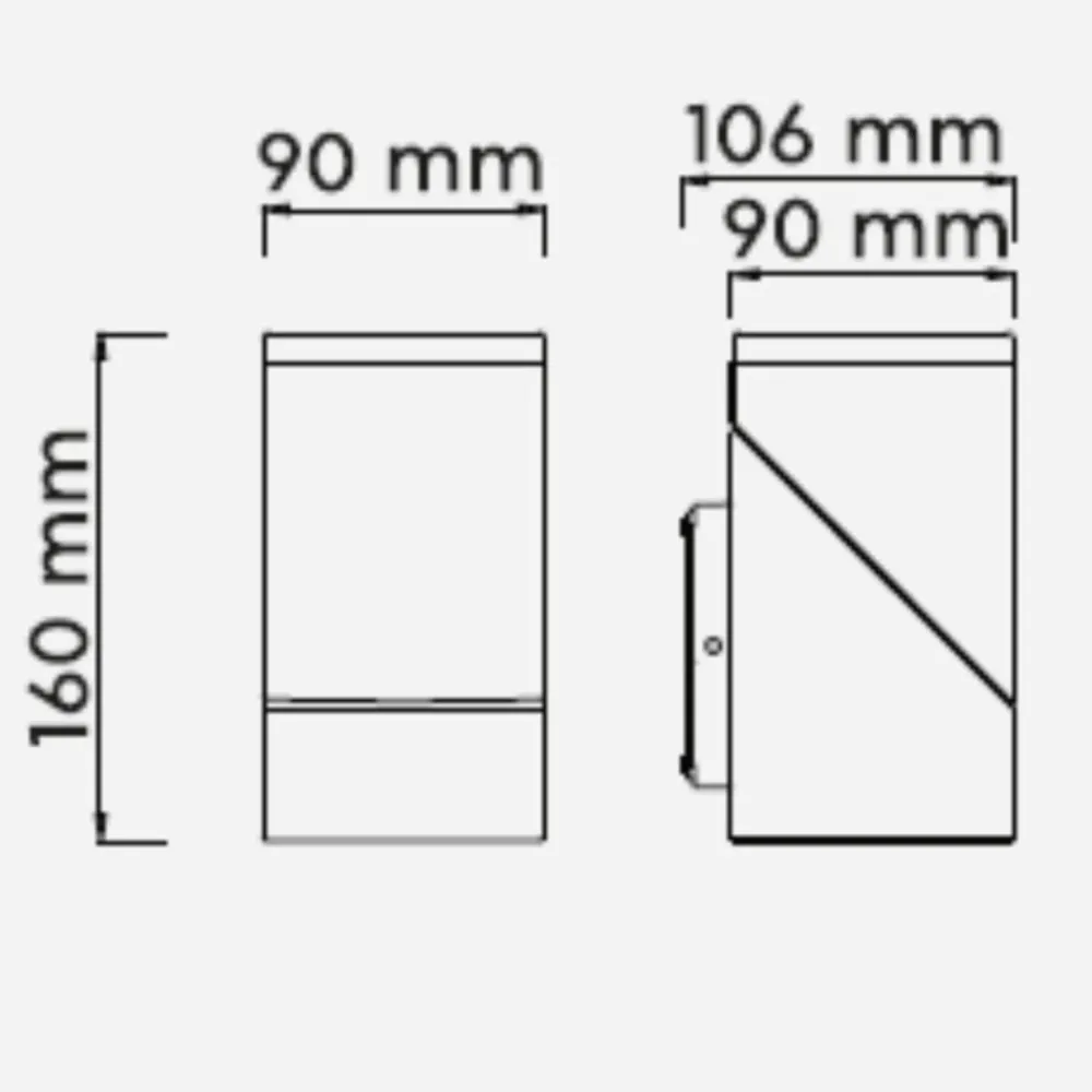 Applique Da Esterno-Selezionato da Mazzolaluce Applique antracite da esterno orientabile led 3000k ip54 anti corrosione
