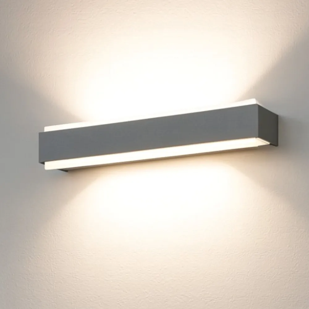Applique Da Parete-Top Light Applique antracite led 18w 3000k 4000k bios dm