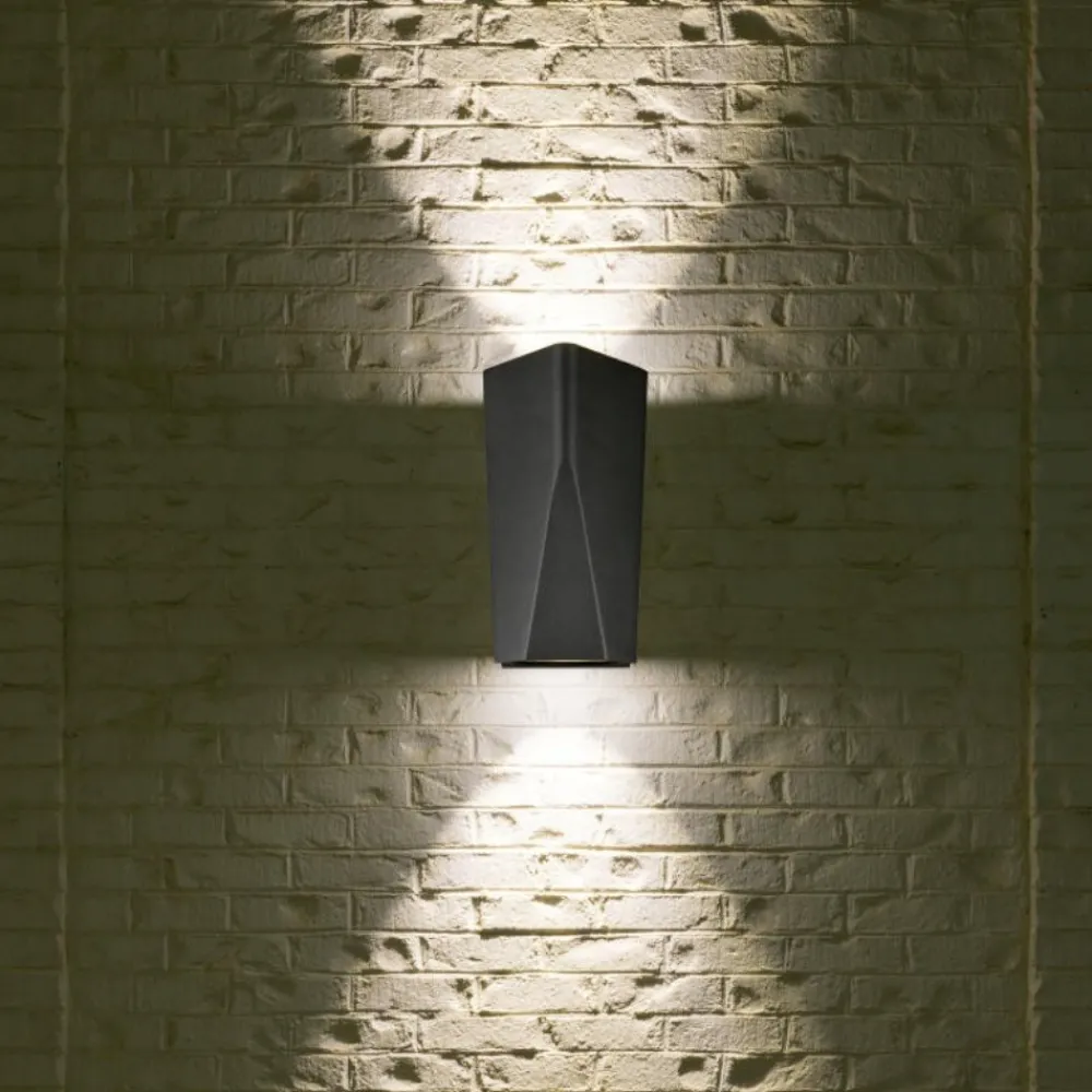 Applique Da Esterno-Selezionato da Mazzolaluce Applique antracite per esterno design moderno led 9w 3000k
