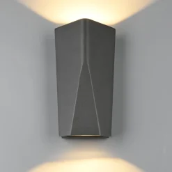 Applique Da Esterno-Selezionato da Mazzolaluce Applique antracite per esterno design moderno led 9w 3000k