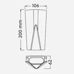 Applique Da Esterno-Selezionato da Mazzolaluce Applique antracite per esterno design moderno led 9w 3000k