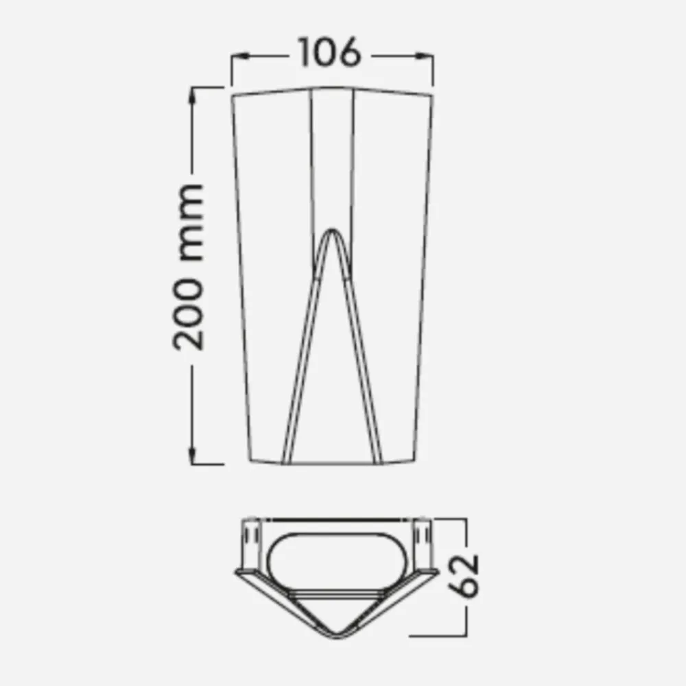 Applique Da Esterno-Selezionato da Mazzolaluce Applique antracite per esterno design moderno led 9w 3000k