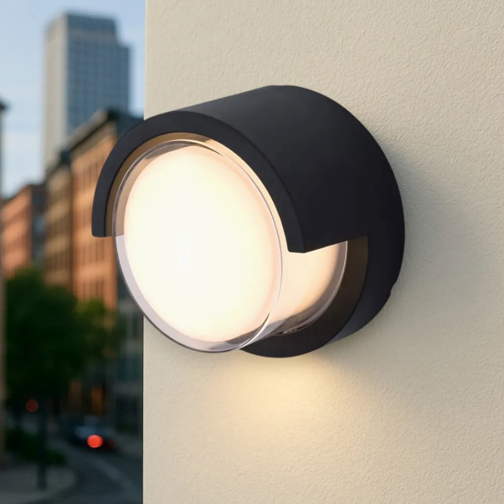 Applique Da Esterno-Selezionato da Mazzolaluce Applique antracite per esterno ip65 led 12w 3000k ip65