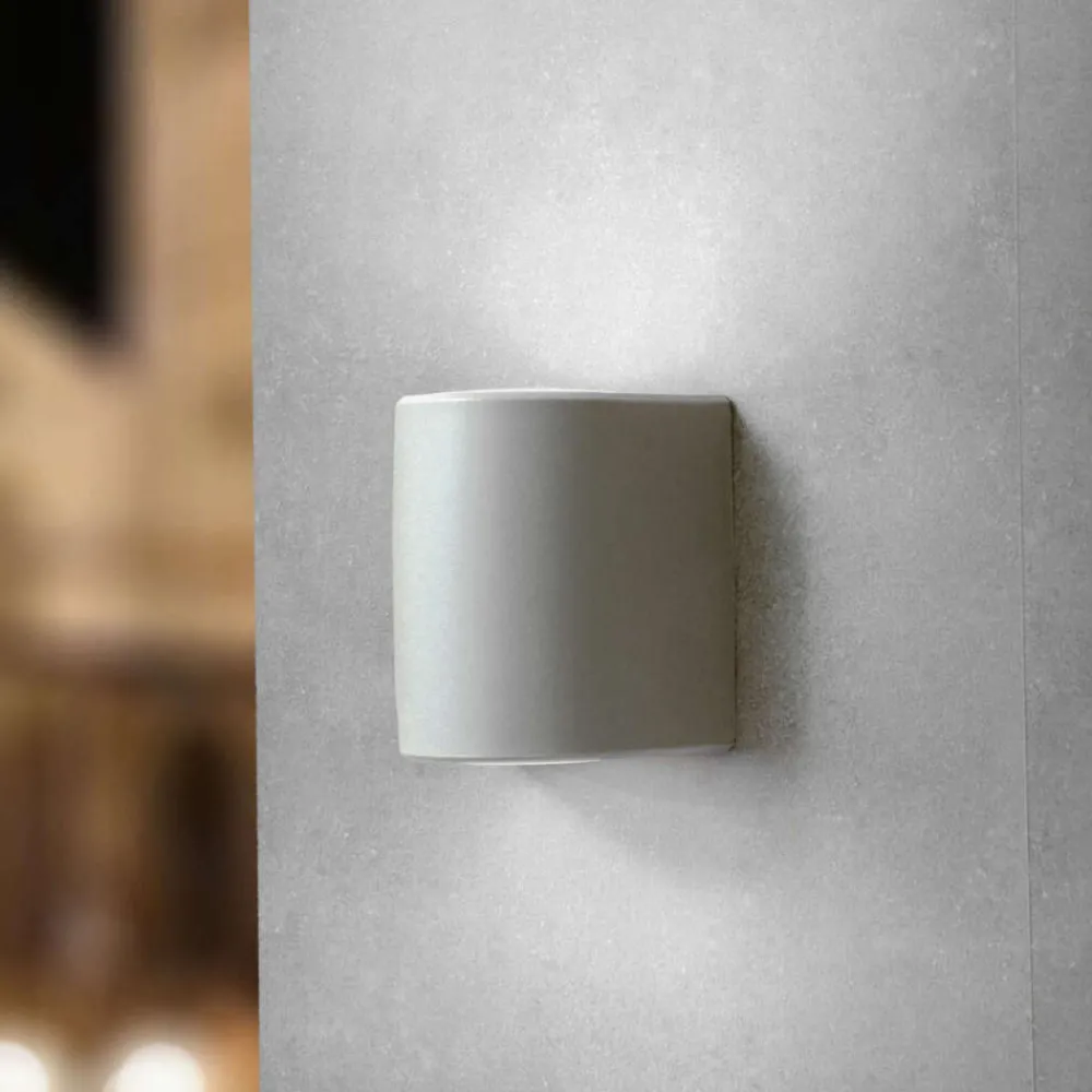 Applique Da Esterno-Top Light Applique aosta grigia per esterno balcone bi emissione ip55