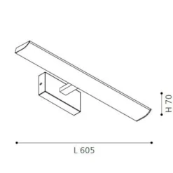 Applique Da Bagno-Eglo Applique bagni cromato per specchio 9w 3000k tabiano