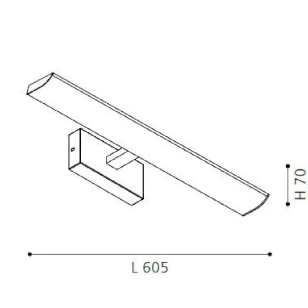 Applique Da Bagno-Eglo Applique bagni cromato per specchio 9w 3000k tabiano