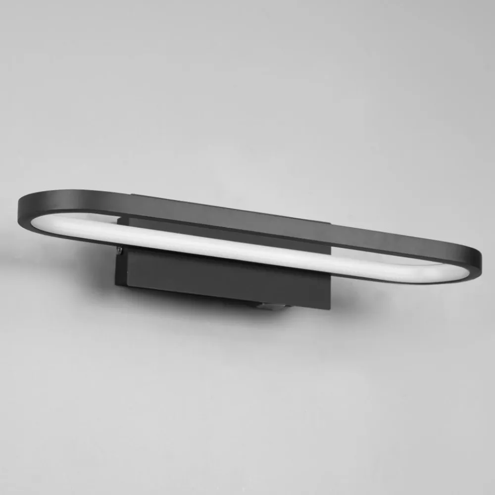 Applique Da Bagno-Selezionato da Mazzolaluce Applique bagno moderno nera led 17w 3000k ip44