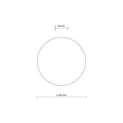 Applique Da Parete-Selezionato da Mazzolaluce Applique beige disco rotondo 30cm da parete moderna