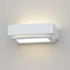 Applique Da Parete-Selezionato da Mazzolaluce Applique bianca ceramica gesso verniciabile squadrata