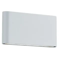 Applique Da Esterno-Selezionato da Mazzolaluce Applique bianca da esterno led 9w 3000k biemissione rettangolare moderna ip54