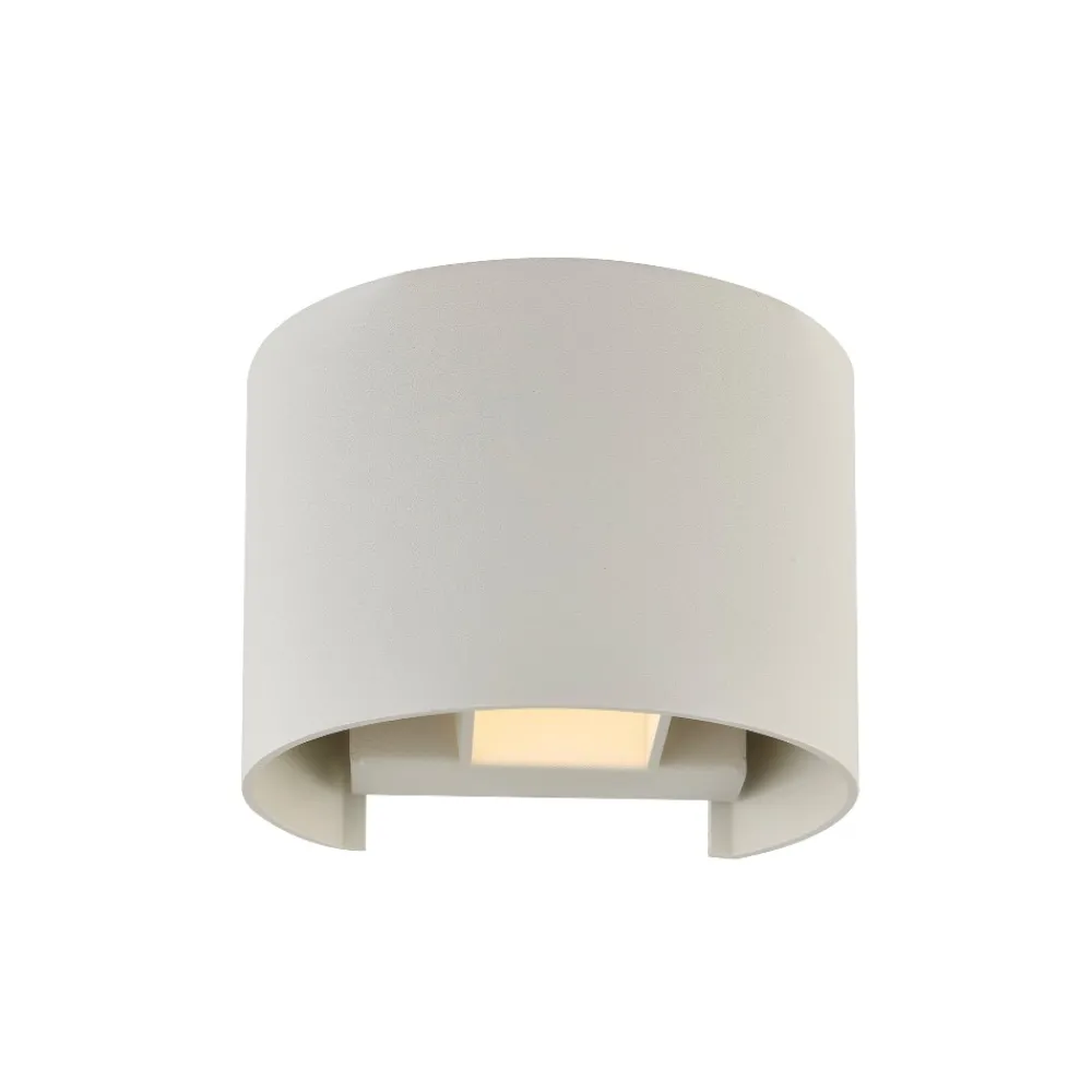 Applique Da Esterno-Life Electronics Applique bianca da esterno led 7w 4000k tonda