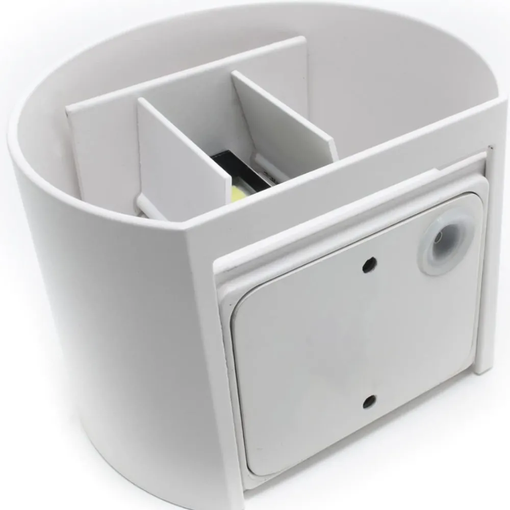 Applique Da Esterno-Life Electronics Applique bianca da esterno led 7w 4000k tonda
