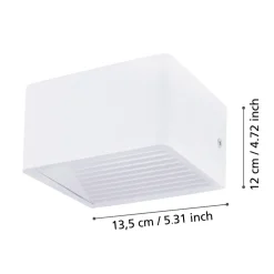 Applique Da Esterno-Selezionato da Mazzolaluce Applique bianca da esterno moderna led 3000k ip55