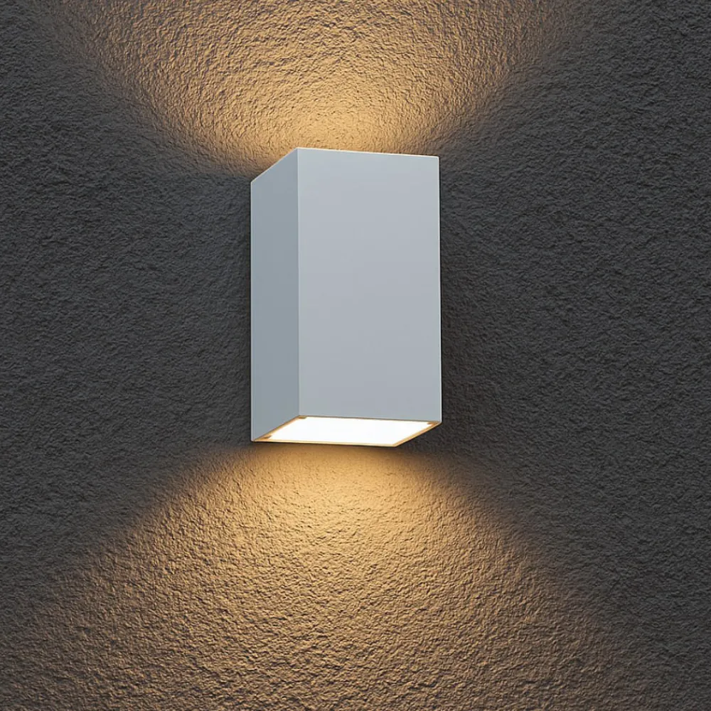 Applique Da Esterno-Selezionato da Mazzolaluce Applique bianca da esterno rettangolare led 12w 3000k