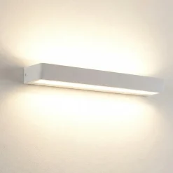Applique Da Parete-Selezionato da Mazzolaluce Applique bianca da parete led 40w 3000k moderna biemissione