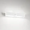 Applique Da Parete-IsyLuce Applique bianca design moderna graffa led 40w 4000k