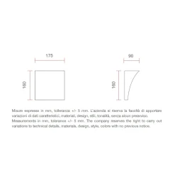 Applique Da Parete-Selezionato da Mazzolaluce Applique bianca di gesso ceramica verniciabile moderna
