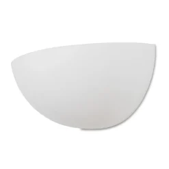 Applique Da Parete-Selezionato da Mazzolaluce Applique bianca di gesso mezzaluna ceramica
