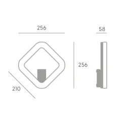 Applique Da Esterno-Selezionato da Mazzolaluce Applique bianca per esterni quadrata led 20w 4000k ip65