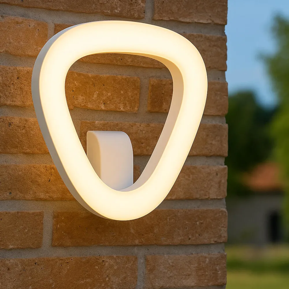 Applique Da Esterno-Selezionato da Mazzolaluce Applique bianca per esterno design moderno led 20w 4000k