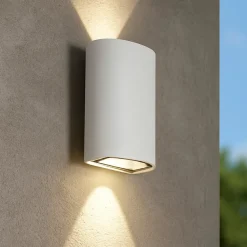 Applique Da Esterno-Selezionato da Mazzolaluce Applique bianca per esterno moderno led 12w 3000k ip54