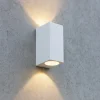 Applique Da Esterno-Selezionato da Mazzolaluce Applique bianca per esterno squadrato luce sopra sotto ip44