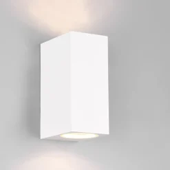 Applique Da Esterno-Selezionato da Mazzolaluce Applique bianca per esterno squadrato luce sopra sotto ip44