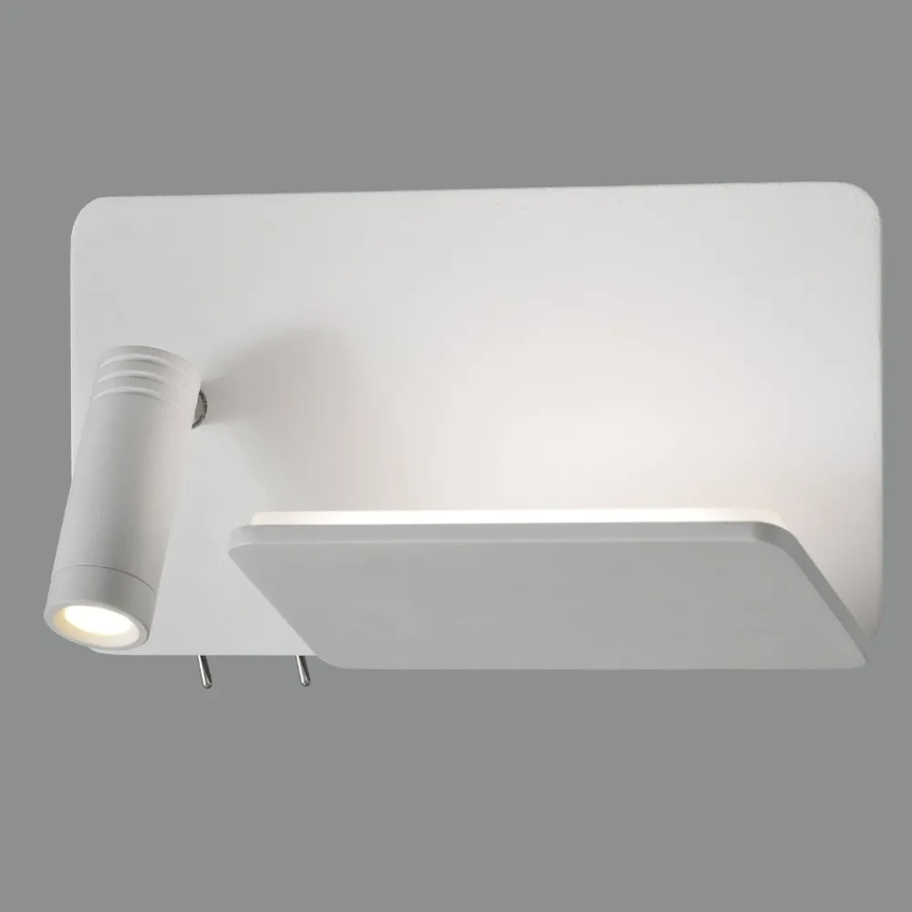 Applique Camera Da Letto-Selezionato da Mazzolaluce Applique bianca per testata camera da letto sinistro multifunzione luce da lettura