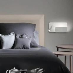 Applique Camera Da Letto-Selezionato da Mazzolaluce Applique bianca per testata camera da letto sinistro multifunzione luce da lettura