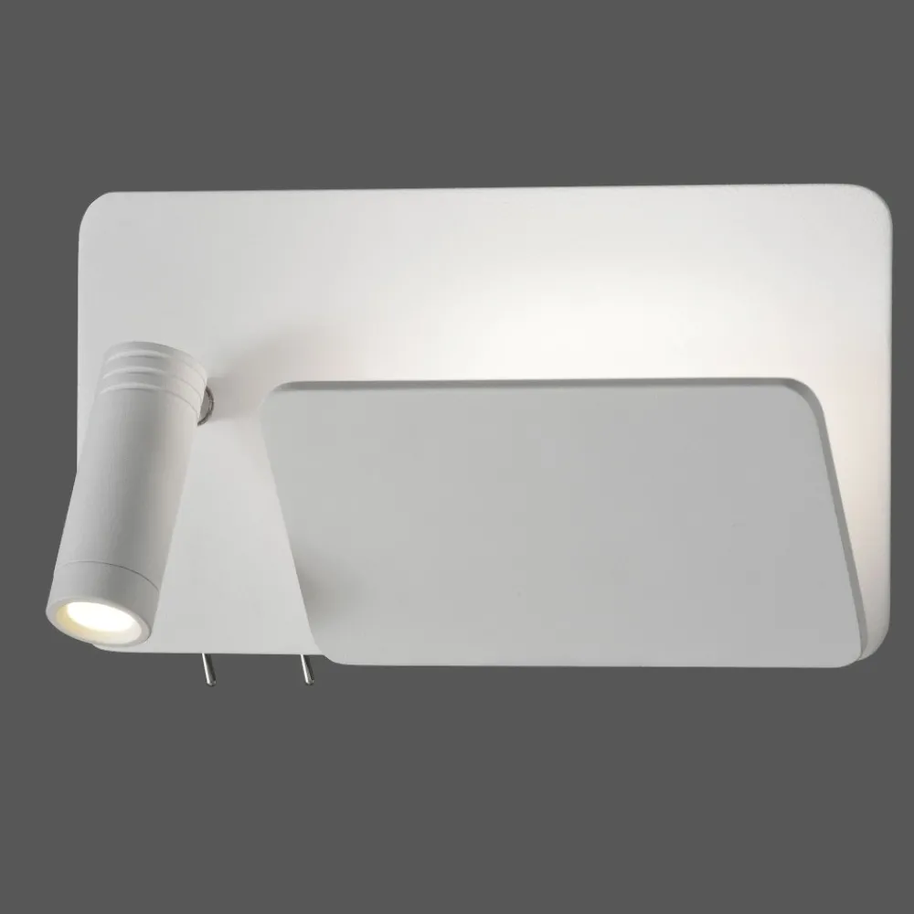 Applique Camera Da Letto-Selezionato da Mazzolaluce Applique bianca per testata camera da letto sinistro multifunzione luce da lettura