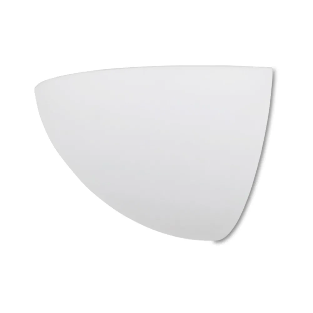 Applique Da Parete-Selezionato da Mazzolaluce Applique bianco angolare da parete in gesso
