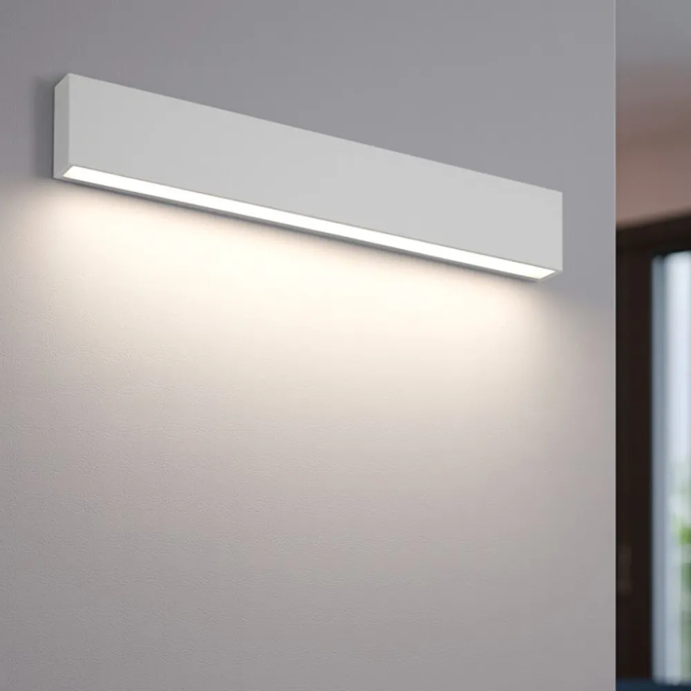 Applique Da Parete-Linea Light Applique bianco box w1 led 28w 2700k mono emissione