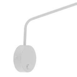 Applique Camera Da Letto-Selezionato da Mazzolaluce Applique bianco con braccio orientabile e interruttore per comodino camera da letto