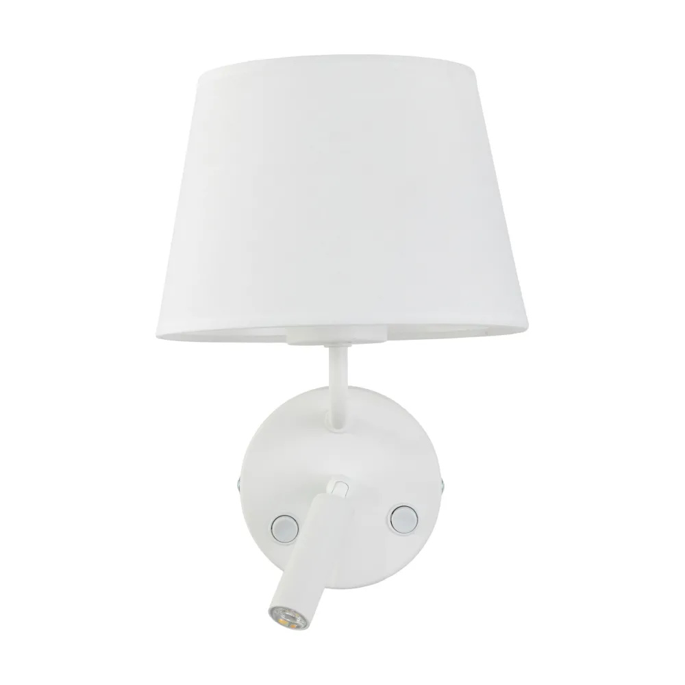 Applique Camera Da Letto-Selezionato da Mazzolaluce Applique bianco con interruttori doppia luce per comodini camera da letto