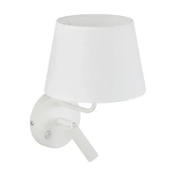 Applique Camera Da Letto-Selezionato da Mazzolaluce Applique bianco con interruttori doppia luce per comodini camera da letto