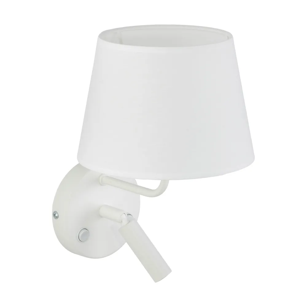 Applique Camera Da Letto-Selezionato da Mazzolaluce Applique bianco con interruttori doppia luce per comodini camera da letto