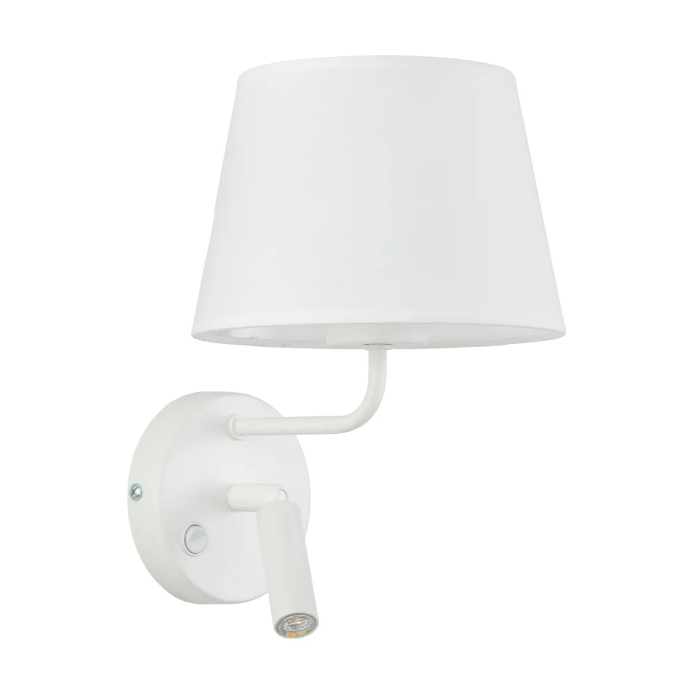 Applique Camera Da Letto-Selezionato da Mazzolaluce Applique bianco con interruttori doppia luce per comodini camera da letto