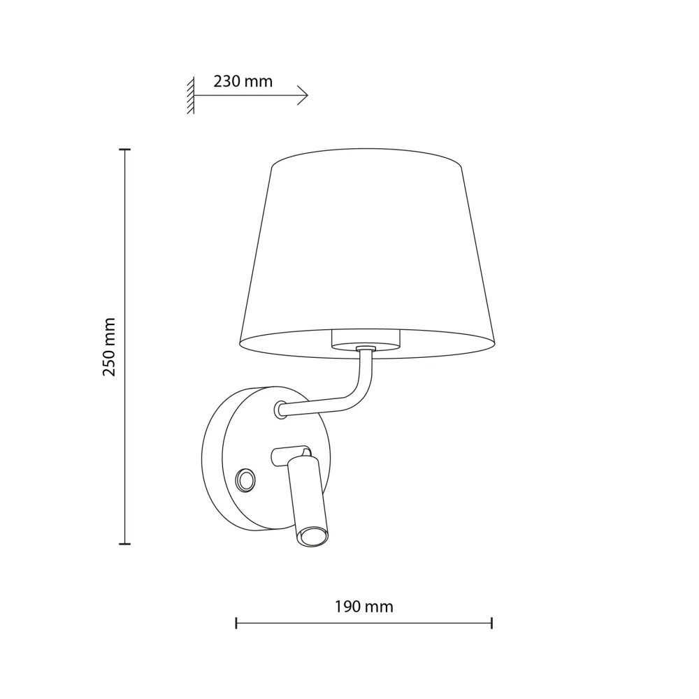 Applique Camera Da Letto-Selezionato da Mazzolaluce Applique bianco con interruttori doppia luce per comodini camera da letto