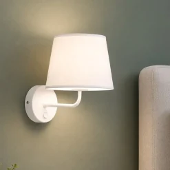 Applique Camera Da Letto-Selezionato da Mazzolaluce Applique bianco con interruttore per comodino camera da letto