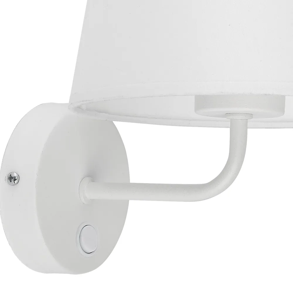 Applique Camera Da Letto-Selezionato da Mazzolaluce Applique bianco con interruttore per comodino camera da letto