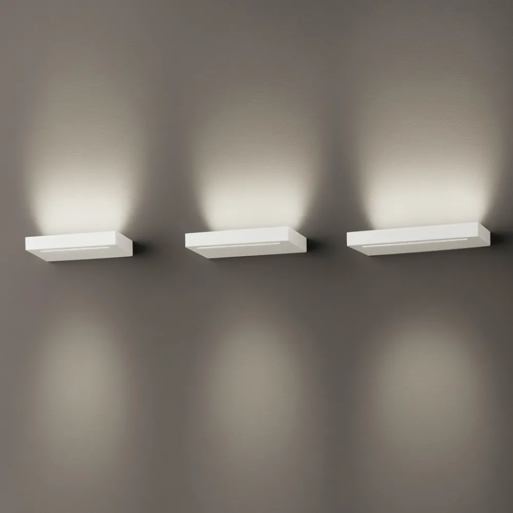 Applique Da Parete-Perenz Illuminazione Applique bianco da parete led 22w 3000k biemissione moderna bed perenz
