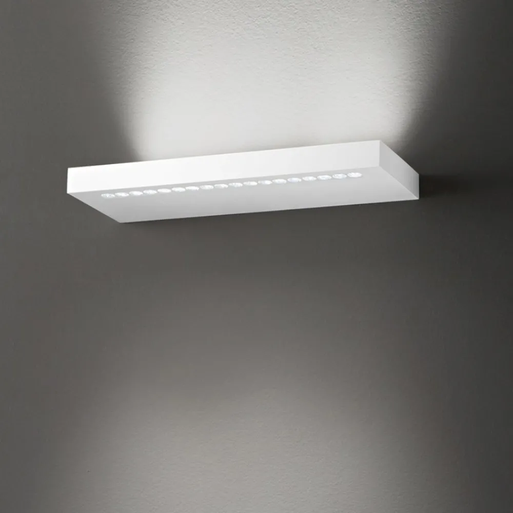 Applique Da Parete-Perenz Illuminazione Applique bianco da parete led 22w 3000k biemissione moderna bed perenz