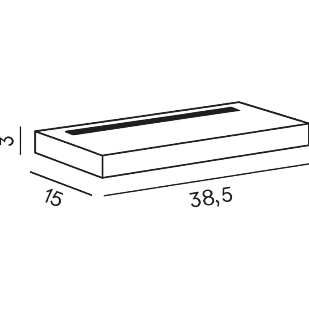 Applique Da Parete-Perenz Illuminazione Applique bianco da parete led 22w 3000k biemissione moderna bed perenz