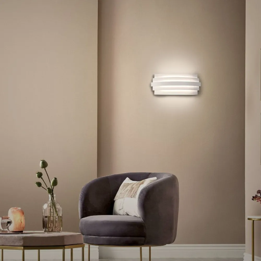 Applique Da Parete-Selezionato da Mazzolaluce Applique bianco design moderno led 22w 3000k