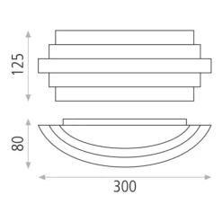 Applique Da Parete-Selezionato da Mazzolaluce Applique bianco design moderno led 22w 3000k