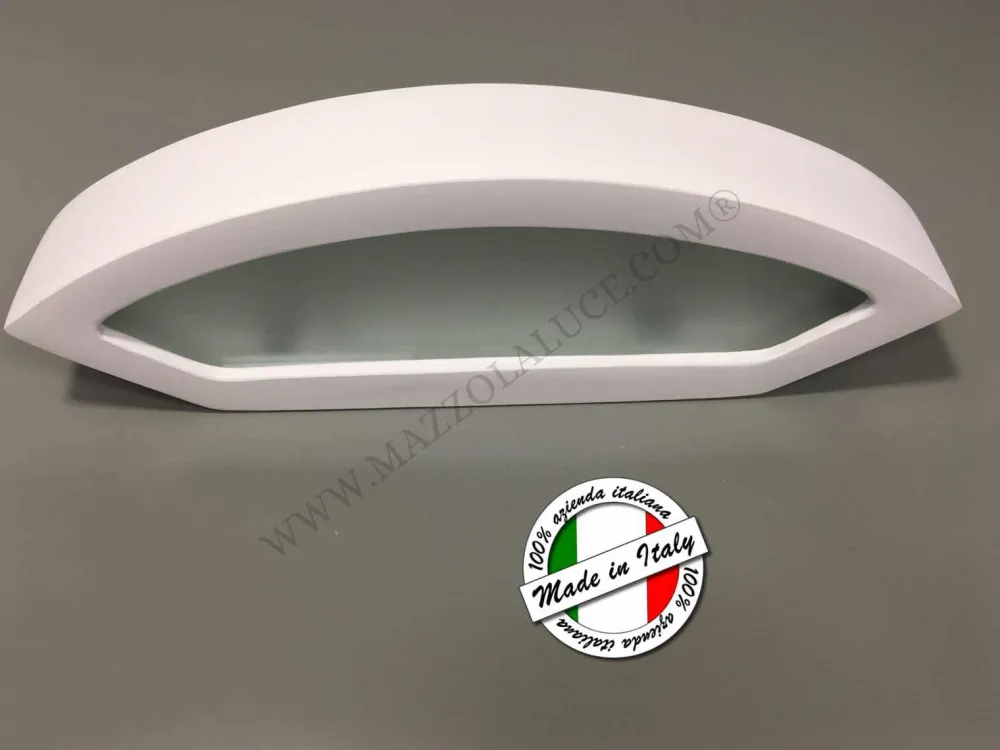 Applique Da Parete-Selezionato da Mazzolaluce Applique bianco di gesso ceramica moderna verniciabile