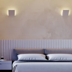 Applique Da Parete-Selezionato da Mazzolaluce Applique bianco di gesso led cristaly da incasso 9w 3000k