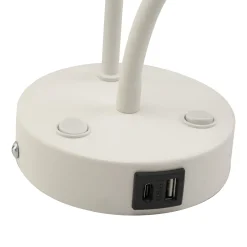 Applique Camera Da Letto-Selezionato da Mazzolaluce Applique bianco doppia luce presa usb per comodino camera da letto moderna